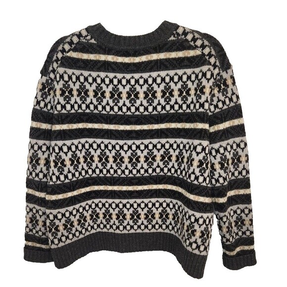 J Crew Womens Fair Isle Lambswool Sweater Nordic Crew Neck Small Pullover - Picture 5 of 9